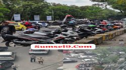 Motor Jukir Liar Jalan Pom IX Depan J.CO Tak Diangkut Wasdallops Dishub Palembang, Masyarakat Sebut Diduga Ada Udang Dibalik Batu