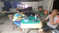 Patroli Malam Hari, Babinsa Koramil 402-11/Tulung Selapan Apresiasi Pelaksanaan Siskamling Warga
