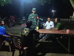 Kolaborasi Babinsa Koramil 402-07/Indralaya dan Komduk Gelar Patroli Siskamling di Desa Tanjung Pule