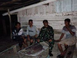 Babinsa Koramil 402-012/Pemulutan Intensifkan Patroli Malam Di Desa Pemulutan Ilir