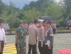 Siap Amankan Natal dan Tahun Baru Polres OKI Gelar Apel Operasi Lilin Musi