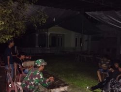 Patroli Malam Babinsa 402-05/Muara Kuang Hadirkan Rasa Aman di Desa Tangai