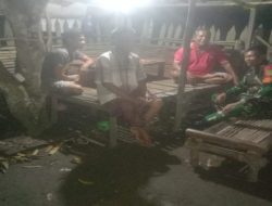 Siskamling Bersama Babinsa Inderalaya dan Linmas, Keamanan Desa Lorok Terjaga