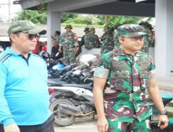 Kodim 0402/OKI-OI Laksanakan Karya Bakti Cegah Bencana di Pasar