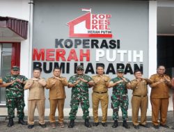 Dandim 0402/OKI-OI Dampingi Danrem 044/Gapo Vidcon Wakil Panglima TNI dan Tinjau Koperasi Merah Putih di OKI