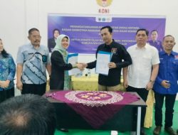 Cegah Atlet Terlibat Penyalahgunaan Narkotika, KONI – BNNK OKI Tanda Tangani MoU