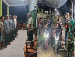 Jaga Situasi Kamtibmas, Koramil 402-11/Tl Selapan Gelar Patroli Malam di Desa Cengal Kecamatan Cengal