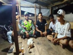 Jaga Kamtibmas, Koramil 402-06/Tg Batu Gelar Patroli Siskamling