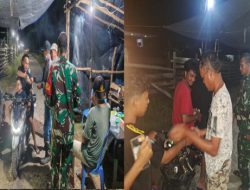 TNI Hadir di Tengah Masyarakat, Babinsa Koramil 402-11/Tl Selapan Laksanakan Patroli Malam