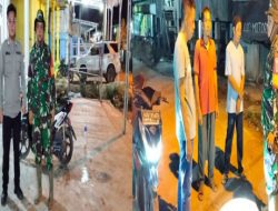 Patroli Malam Babinsa–Warga, Perkuat Keamanan Lingkungan Di Desa Sungai Menang