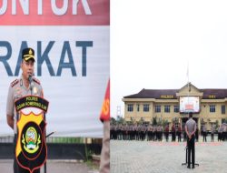 Kapolres OKI Tekankan Kedisiplinan dan Soliditas Antar Fungsi Saat Apel Pagi
