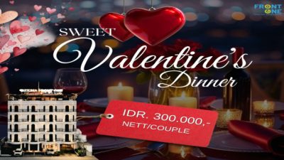 Ayo ! Rayakan Momen Kasih Sayang Di Sweet Moments Valentine Romantic Dinner di Kesuma Front One Boutique Hotel Palembang