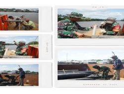 Fokus Tahap Awal Konstruksi, Satgas Kodim 0402/OKI Buat Spiral dan Pensil Tiang Pancang