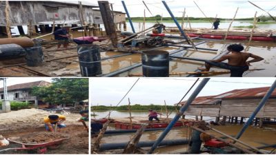 Kodim 0402/OKI Bangun Jembatan Gantung Sungai Dabuk, Harapan Baru Warga Desa Embacang di Tengah Tantangan Cuaca