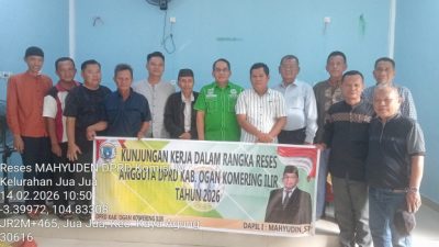 Reses di Kelurahan Jua – Jua, Mahyudin Tampung Usulan Pengaspalan, Pengecoran Jalan