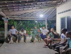 Babinsa 402-01/Tg Lubuk Tingkatkan Keamanan, Patroli Siskamling Gencar Dilakukan