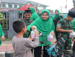 Indahnya Berbagi di Bulan Suci, Kodim 0402/OKI-OI Hadir di Tengah Masyarakat