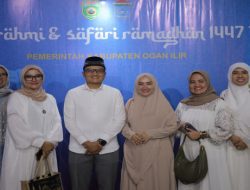 Pererat Silaturahmi, Dandim 0402/OKI-OI Bersama Ketua Persit KCK Hadiri Safari Ramadhan Di Pemda Ogan Ilir