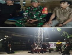 Sinergi Babinsa Koramil 402-11/Tl Selapan dan Masyarakat Perkuat Keamanan Desa Tl Selapan Dan Sungai Ketupak Melalui Patroli Siskamling