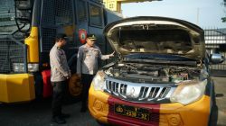 Polres OKI Gelar Apel Pengecekan Ranmor Dinas Jelang Ops Ketupat 2026