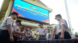 Polres OKI Gelar Apel Pemeriksaan Senpi Dinas, Pastikan Penggunaan Senjata Sesuai Prosedur