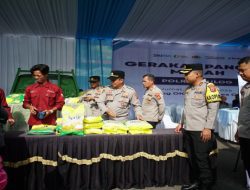 Polres OKI Bersama Bulog Gelar Gerakan Pangan Murah, 2 Ton Beras SPHP Diserbu Warga Kayuagung