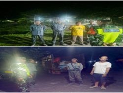 Jalankan Patroli Malam Babinsa Bersama Linmas Patroli Siskamling Ciptakan Situasi Aman Di Desa Sido Mulyo