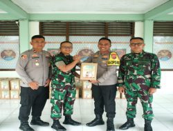 Sinergitas TNI–Polri di OKI Makin Solid, Kapolres OKI Sambangi Kodim OKI
