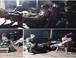 Pantau Situasi Jelang Lebaran, Babinsa Koramil 402-11/Tl Selapan Gelar Patroli Bersama Masyarakat