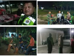 Jaga Kondisi Kamtibmas Pasca Lebaran, Babinsa 402-06/Tg Batu,Tetap Patroli Siskamling