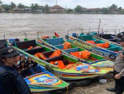 Polres OKI Pastikan Hari Kedua Cakat Stempel di Sungai Komering Berlangsung Aman dan Kondusif