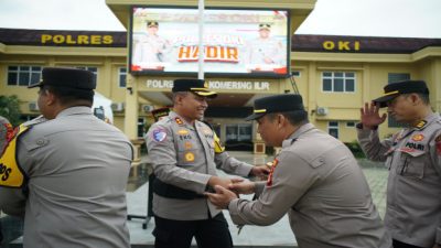 Perkuat Soliditas, Polres OKI Gelar Halal Bihalal di momen Idul Fitri 1447 H