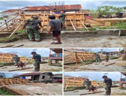 Semangat Tak Surut! Kodim 0402/OKI-OI Kebut Pembangunan Jembatan Sungai Dabuk di Tengah Tantangan Alam