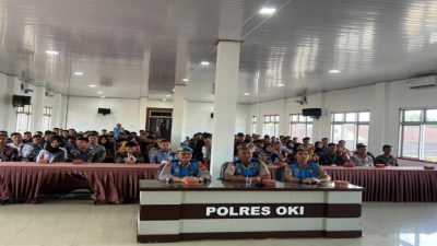 Polres OKI Tegaskan Rekrutmen Polri Bersih dan Transparan Lewat Penandatanganan Pakta Integritas