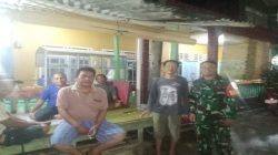 Jaga Wilayah Tetap Aman dan Kondusif, Koramil 402-07/Indralaya Gelar Patroli Siskamling Bersama Komduk