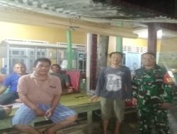 Jaga Wilayah Tetap Aman dan Kondusif, Koramil 402-07/Indralaya Gelar Patroli Siskamling Bersama Komduk