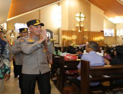 Sapa Jemaat Gereja St. Yoseph, Kapolda Sumsel Ajak Gotong Royong Jaga Kamtibmas Bumi Sriwijaya