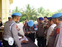 Cegah Penyalahgunaan, Propam Polda Sumsel Cek Senpi Personel Polres OKI