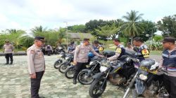 Cek Ranmor R2, Kapolres OKI Ingatkan Peran Bhabinkamtibmas