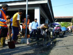 Program Belida Polres OKI Dorong Kebersihan Lingkungan di Kayuagung