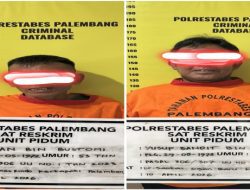 Patroli Dini Hari Polrestabes Palembang Jaring Dua Tersangka Bersenjata, Satu Diduga Potong Kabel Jaringan