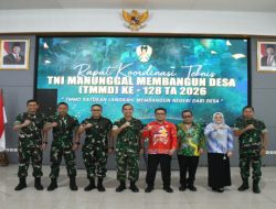 Dandenzibang 1/II Palembang mengikuti Rakornis TMMD ke-128 TA. 2026 wilayah Korem 044/Gapo