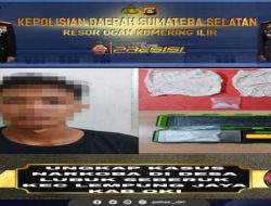 Satresnarkoba Polres OKI Gerak Berdasar Laporan Warga, Pengedar Sabu 19 Tahun di Desa Lubuk Seberuk Dibekuk