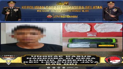 Satresnarkoba Polres OKI Gerak Berdasar Laporan Warga, Pengedar Sabu 19 Tahun di Desa Lubuk Seberuk Dibekuk