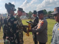 Kodim 0402/OKI Gelar Upacara Pembukaan TMMD Ke 128 Tahun 2026 Dengan Tema Bersinergi Membangun Negeri Dari Desa