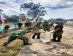 Gotong Royong Bersama Warga, Jaga Lingkungan dan Bangun Akses Desa, Ini Yang Dilakukan Satgas TMMD Ke- 128 TA 2026