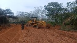 Untuk Kesejahteraan Warga, Satgas TMMD Kodim 0402/OKI Kebut Pembukaan Jalan