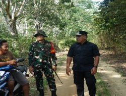 Pastikan Progres TMMD Pembukaan Jalan Berjalan Optimal, Dandim Dan Wakil Bupati OKI Tinjau Lokasi