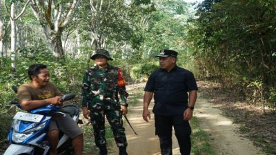 Pastikan Progres TMMD Pembukaan Jalan Berjalan Optimal, Dandim Dan Wakil Bupati OKI Tinjau Lokasi