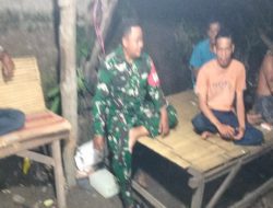 Patroli Siskamling Babinsa Koramil 402-05/ Muara Kuang Di Apresiasi Kades Kasah, Warga Makin Tenang